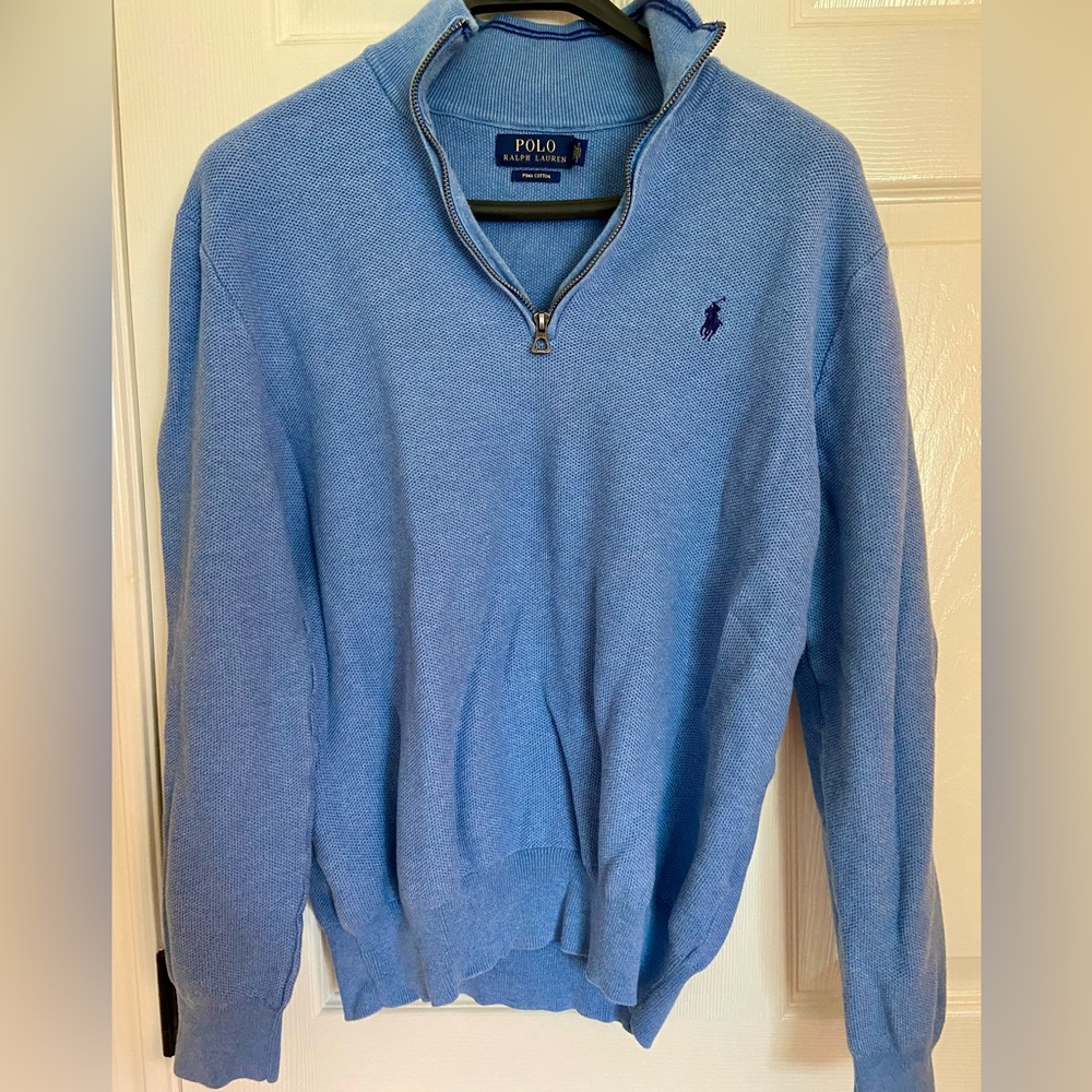Polo Ralph Lauren Men’s long sleeve quarter zip neck sz M.